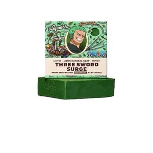 Dr. Squatch One Piece Three Sword Surge Soap Zoro Limited Edition 5oz Bar
